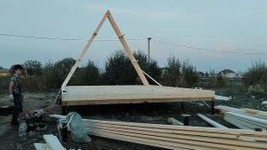 Очередная сборка нашего домокомплекта А-Фрейм