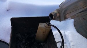 горелка на отработке, диаметр жиклера 1.6мм (холодный запуск, расход)