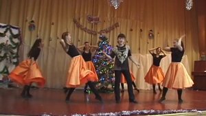 Танец "Стиляги". Коллектив "Свитанок" Новый год 2014.