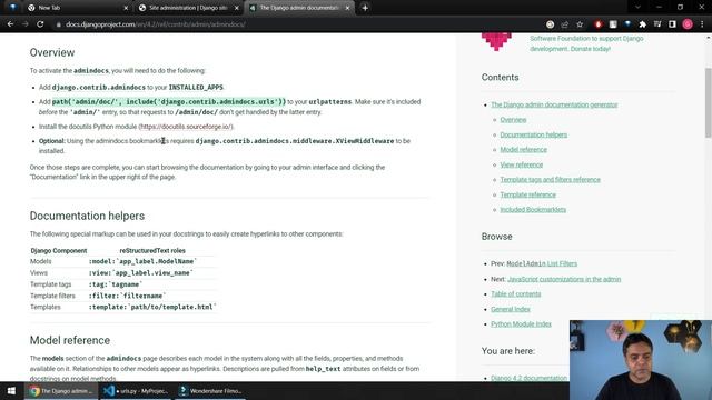 28 - Generate Documentation in Admin Panel | Django Master Series | Grow Up More