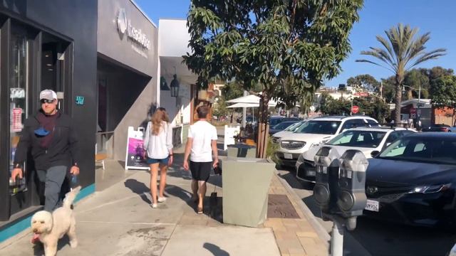 4K Virtual Walks - Downtown Hermosa Beach, California Tour | Hermosa Beach Pier Avenue (63°F) смотреть онлайн