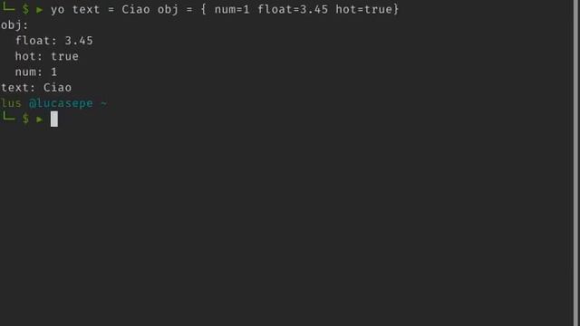 An alternative syntax to generate YAML (or JSON) from commandline. смотреть онлайн