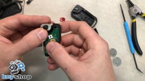 Выкидной ключ Мерседес Вито, Спринтер замена корпуса ключа (Mercedes Flip key Shell Replacement)