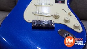 Fender American Ultra Stratocaster Cobra Blue Electric Guitar @ Belfield Music