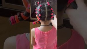 Прическа-пчелка. Детские прически. Прически на скорую руку. Прически за 5 минут.