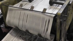 Печать газеты на ролевой машине