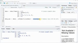 Remove All-NA Columns from Data Frame in R (Example) | Drop Variables with Only Not Available Value