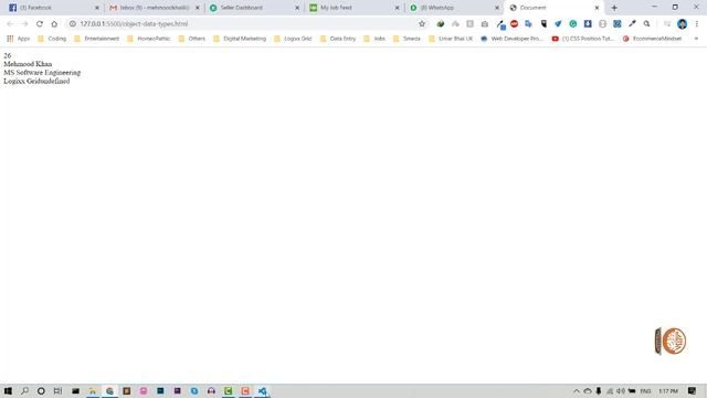 What is Object in Javascript | Object Data Type In JavaScript Complete Course Tutorial - Lec # 06
