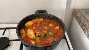 Готовим овощное ? ? рагу с говяжьим мясом