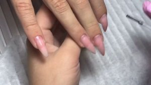 Укрепление натуральных ногтей твёрдым гелем / как укрепить ногти / укрепление на длинные ногти