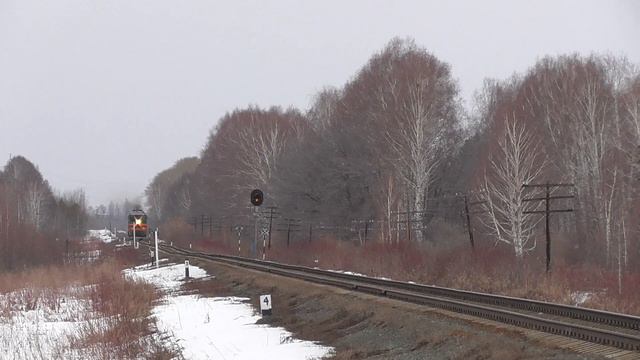2ТЭ116-502 с пригородным поездом Егоршино - Тавда смотреть онлайн