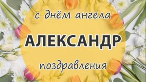 С ДНЕМ АНГЕЛА АЛЕКСАНДР! Поздравление для Саши!