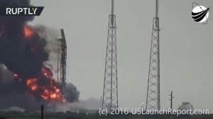 Ракета Falcon 9 взорвалась во время испытания двигателей