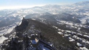 Repubbica di San Marino into the Snow - Drone Parrot Anafi