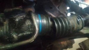 subaru legacy BG снимаем рейку