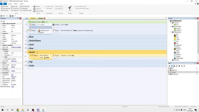 Урок №3. По созданию игры в жанре Platformer на Construct 2 смотреть онлайн