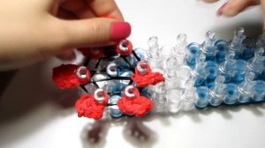 Закладка для книги "Цветок" из резинок Rainbow Loom Bands. Урок 28 Bookmark Flower