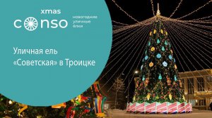 Уличная ель «Советская» в Троицке #consogroup  #consoxmas