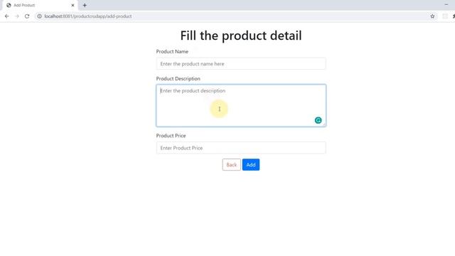 CRUD Operation using Spring MVC  Update Module Product CRUD Application  Spring MVC Tutorial