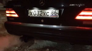 Новая выхлопная система Mercedes W140 S600 AMG