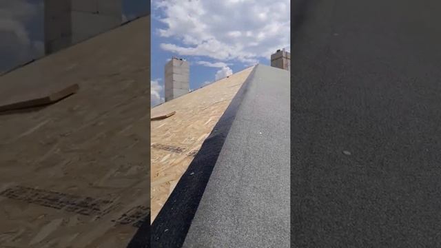 Монтаж подкладочного ковра для кровли вальмовой кровли. Отделка "катэпал"