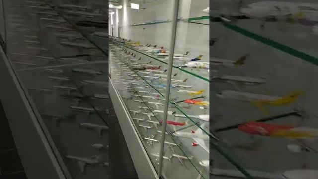 Airplane model collection in Vienna International Airport