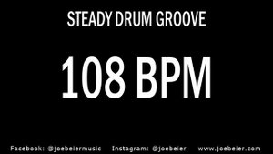 108 BPM - Rock Drum Beat - Backing Track - Practice Tool