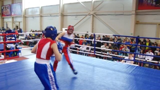 Кикбоксинг ФКР 2016 Полина Петухова Пермь и Мария Скворцова 52кг