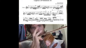 Paganini Caprice 24, Variation 10 - ALL HARMONICS - Kirill Polyanskiy Violin