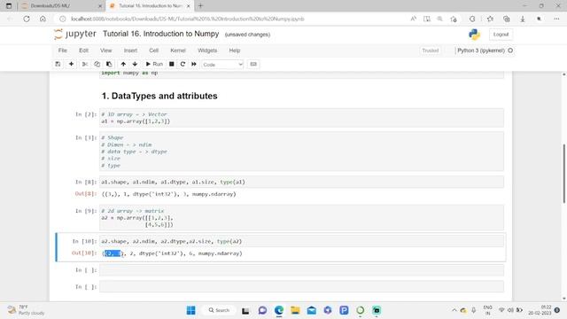 DS - ML Tutorial 16. Introduction to Numpy