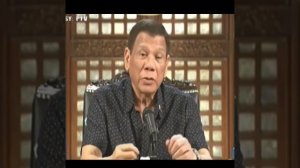 Philippine President Rodrigo Duterte: THERE IS ONLY ONE TRUE ABSOLUTE AND UNIQUE GOD...