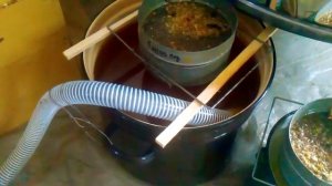 Самодельный насос для перекачки мёда .