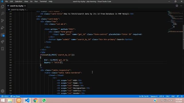 How to fetch/search data by id from database in php mysqli in hindi смотреть онлайн