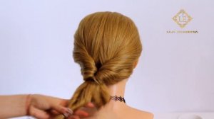 Прическа на длинные волосы.Летняя прическа