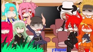 Welcome to demon school||13 crowns react to iruma suzuki||Gacha club||