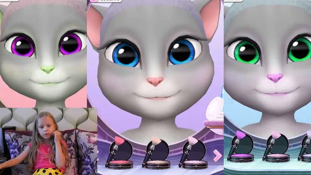 ПЕРЕОДЕВАЕМСЯ В... НАША КОШЕЧКА АНДЖЕЛА ТЕПЕРЬ...