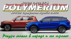 Polymerium XPro 2 0w20 - ресурс масла в городе и на трассе (Haval - 430 м.ч., Geely - 142 м.ч.)