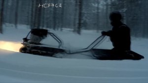 Мотобуксировщик в глубоком снегу. Испытания. Возможности. Компактная мотособака