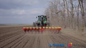 Сев пропашных культур с оборудованием Trimble