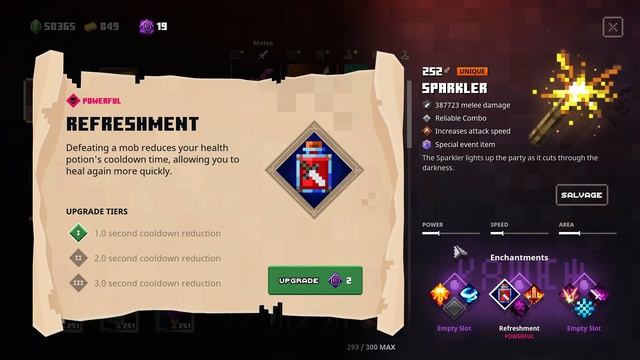 SPARKLER Weapon Anniversary Event Weapon (Unique Cutlass) | Minecraft Dungeons смотреть онлайн