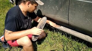 Обзор порогов с проступью с металлической заглушкой на ВАЗ 2131 после двух лет эксплуатации.