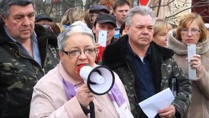 Митинг в гарнизоне Любимовка ("Бельбек")
