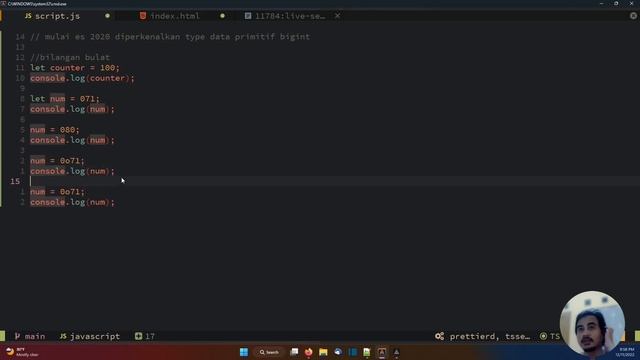 JAVASCRIPT TUTORIAL #06 DATA NUMBER