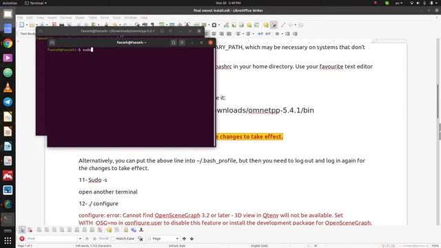 Lesson 2: Install OMNET++ 5.5.1 and INET 4.2.1on Ubuntu 20.04 (English)
