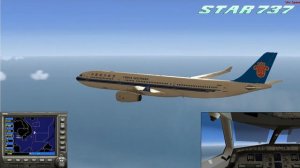 FSX - Airbus A330-300 China Southern | Timelapse Flight | Jakarta to Guangzhao | Star737