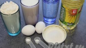 Блины 3 стакана на молоке с кипятком