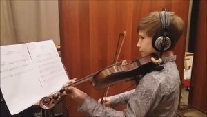 Backstage-14 записи мюзикла "Тёмкина история". Скрипач - Кирилл Шервинский