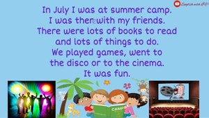 My summer holidays. 5 класс. Мои летние каникулы. #summerholidays #летниеканикулыангл #англ5класс