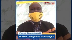 Ssentebe we by'okulonda mu kibiina kya NRM Tanga Odoi alangiridde Ruhaka Rugunda ku buwanguzi