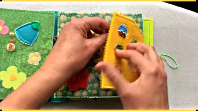 Книжка из фетра для малышей "Мишутка" смотреть онлайн